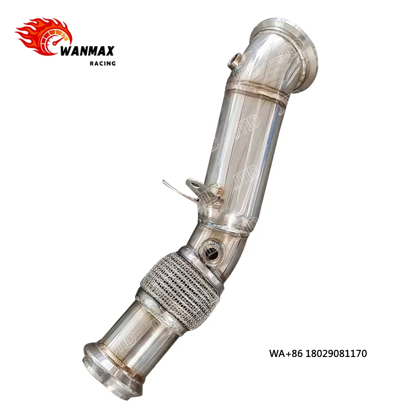 

Высокопроизводительный выпускной патрубок (даунпайп) для BMW 5 серии G30 G31 520i, прямая труба, полированная, с шаровым шарниром