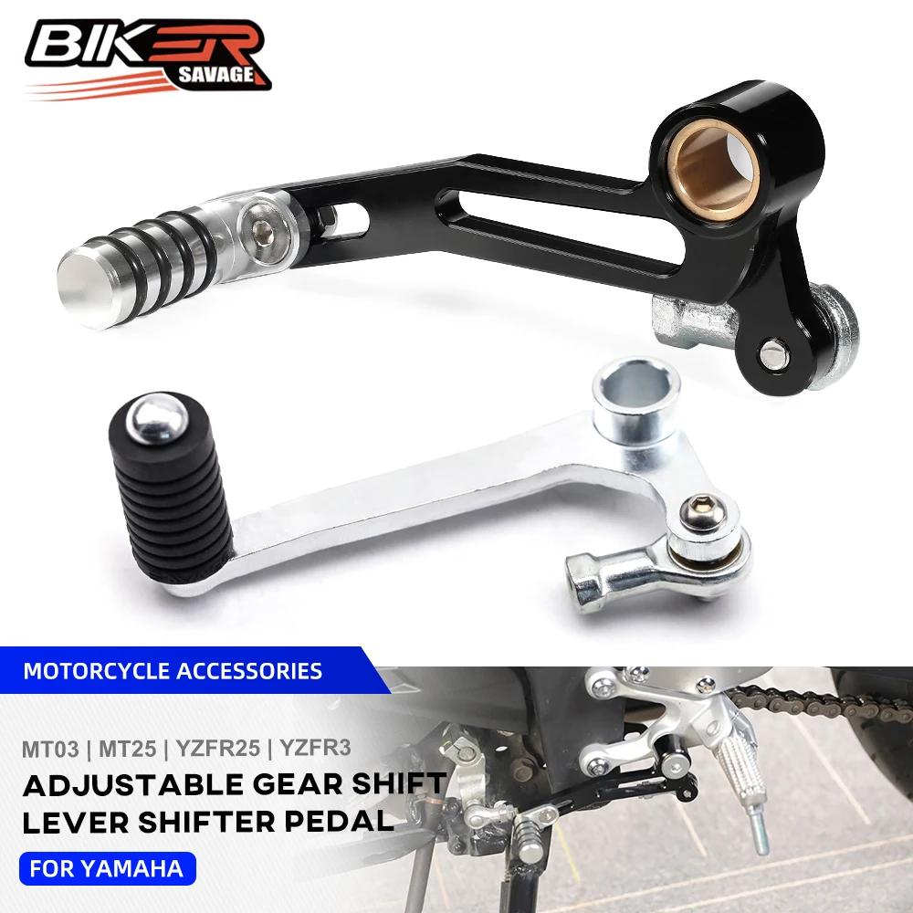 

2024 For YAMAHA YZFR3 YZFR25 Left Gear Shift Lever MT03 MT25 YZF R25 R3 Motorcycle Accessories Adjustable Shifter Pedal Toe Pegs