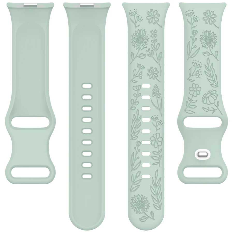 3D-geschnitztes Blumenarmband für Xiaomi Mi Smart Band 8 Pro/9 Pro/10 Pro Ersatz-Sportarmband für Redmi Watch 4 5 6 Armband – Detail 9