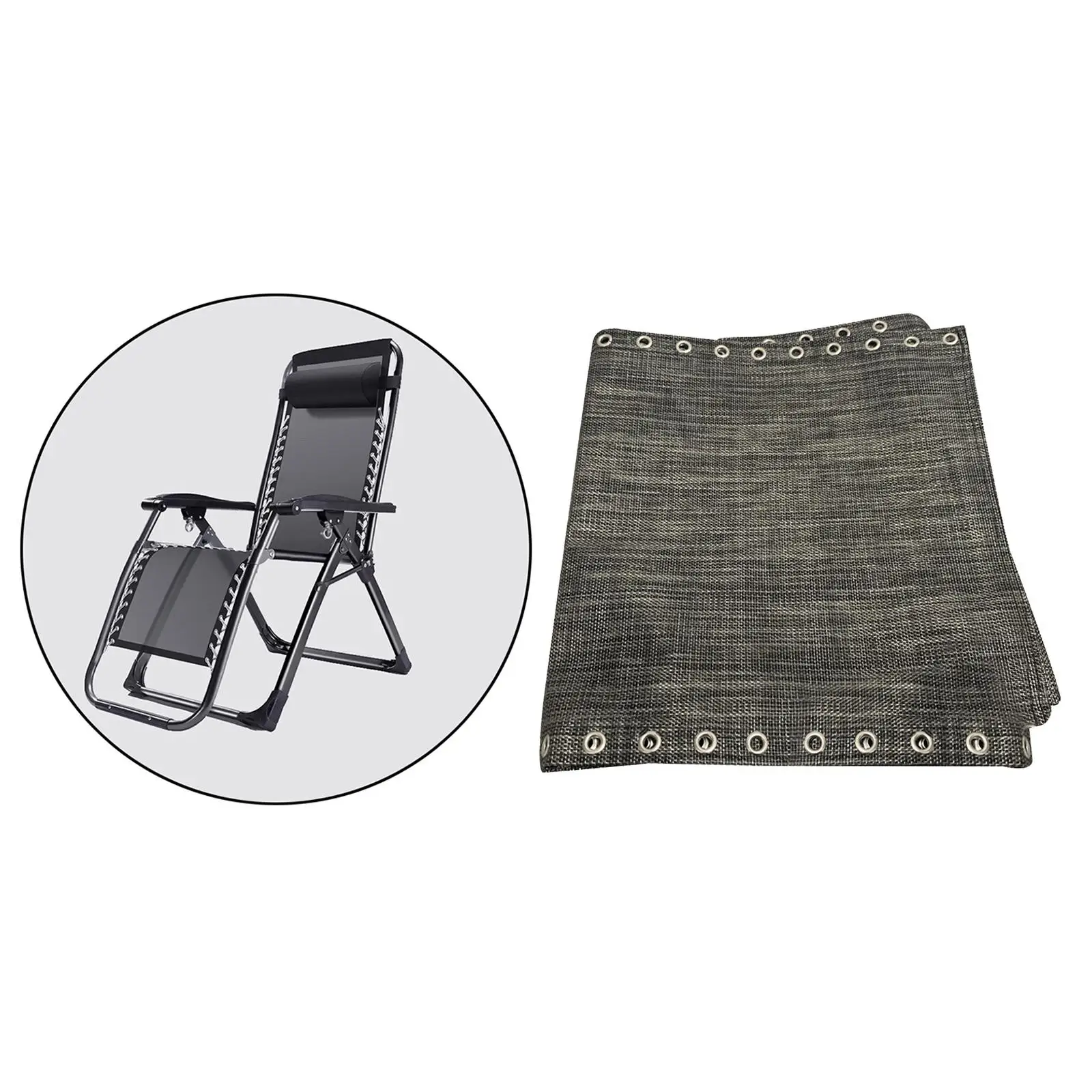 Patio Recliner Mesh Replacement Leisure Couch Fabric Chair Repair Cloth for Folding Garden Lounge Seat
