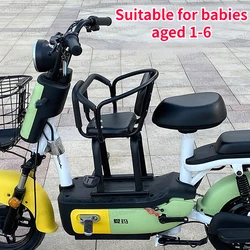 High-quality Electric Vehicle Front Children Seat Electric Motorcycle Scooter Children's Fixed Shock-absorbing Seat Accessories