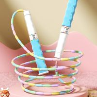 Bamboo Joint Soft Bead Skipping Rope 2.8m Solid Color Segmented Fitness Jump Rope Professional Unisex Sports Rope Bodybuilding
