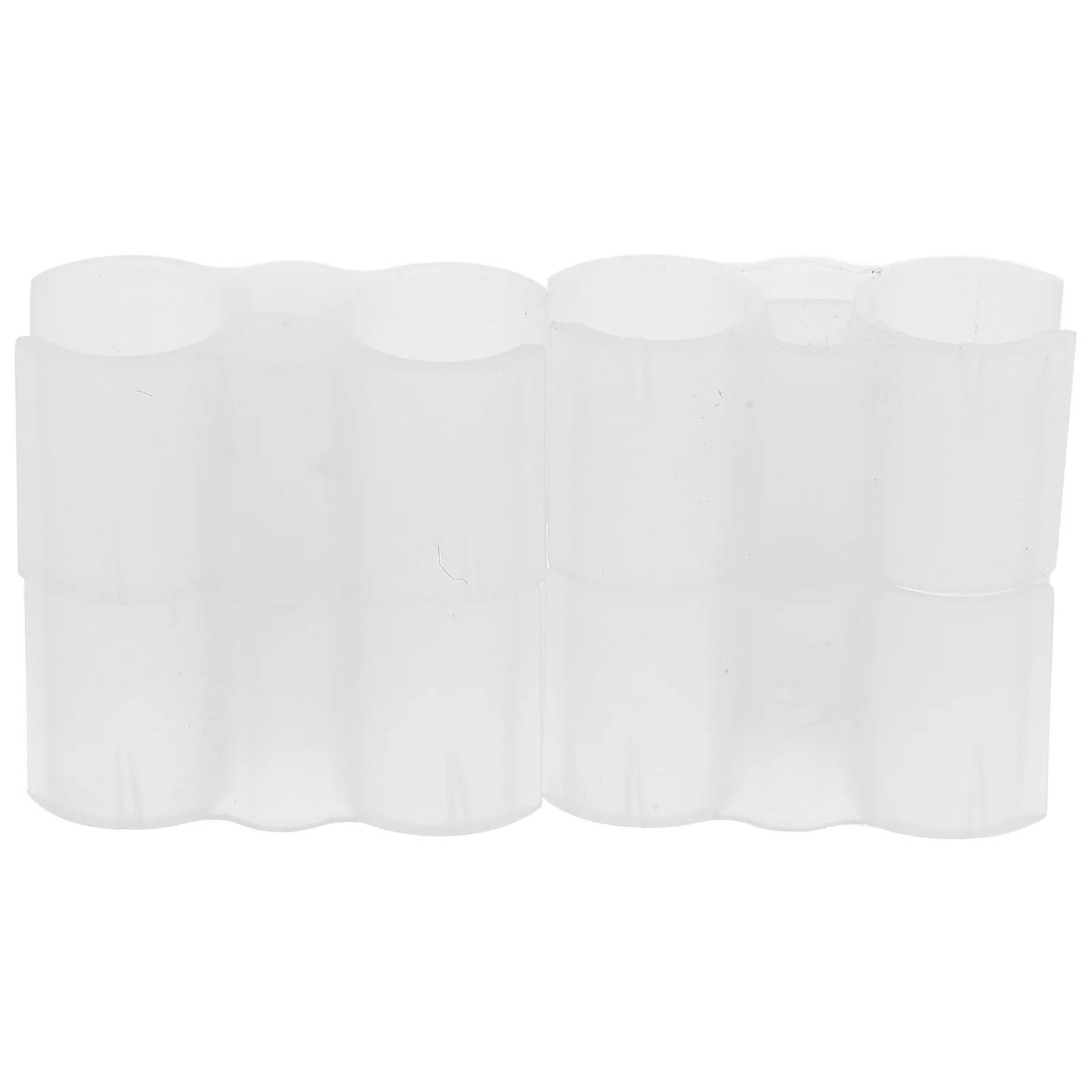 

4pcs Broom Dustpan Pole Connecting Clip Dual Pipe Clamp For Secure Cleaning Tool Attachment Durable Double Port Connector Set