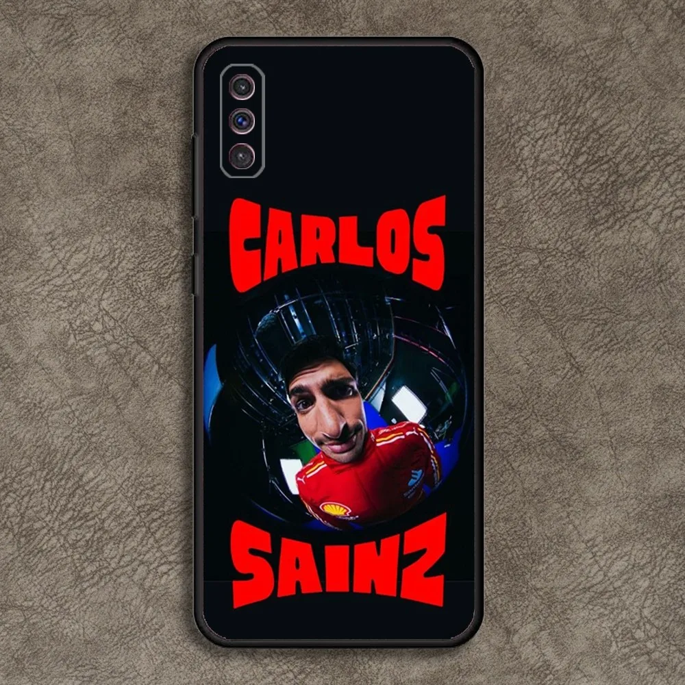 Carlos Sainz F1 55 Phone Case for SamsungA 91,80,73,72,71,70,53,52,51,42,41,40,32,31,30,22,21,20,13 S 4G 5G Soft Black Case