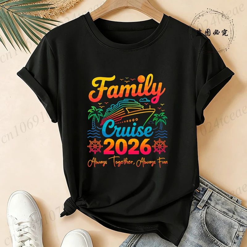 Family Cruise 2026 Shirt, Always Together Always Fun T-Shirt, Matching Family Vacation Shirts,Trip Tee, Group Cruise T-Shirts