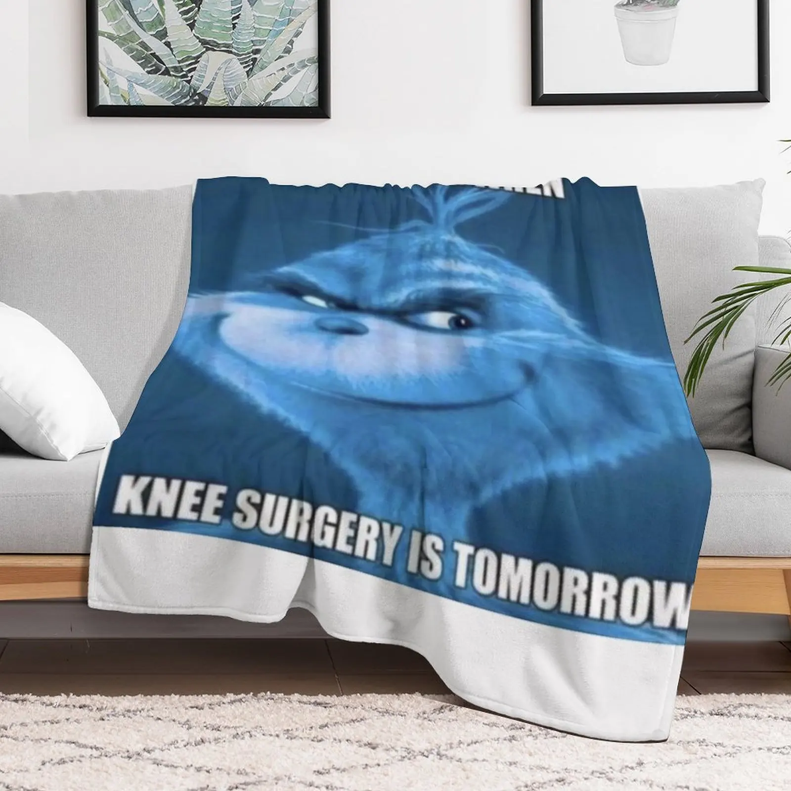 Knee Surgery Tomorrow Throw Blanket Lightweight Warm Blanket for Travel Camping