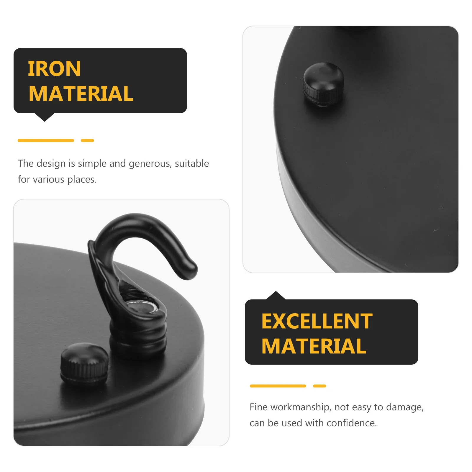 Vintage Minimalist Ceiling Plate Chandelier Hook Light Holder for Stylish Bedroom Pendant Light Cover Plate Cafes Bars