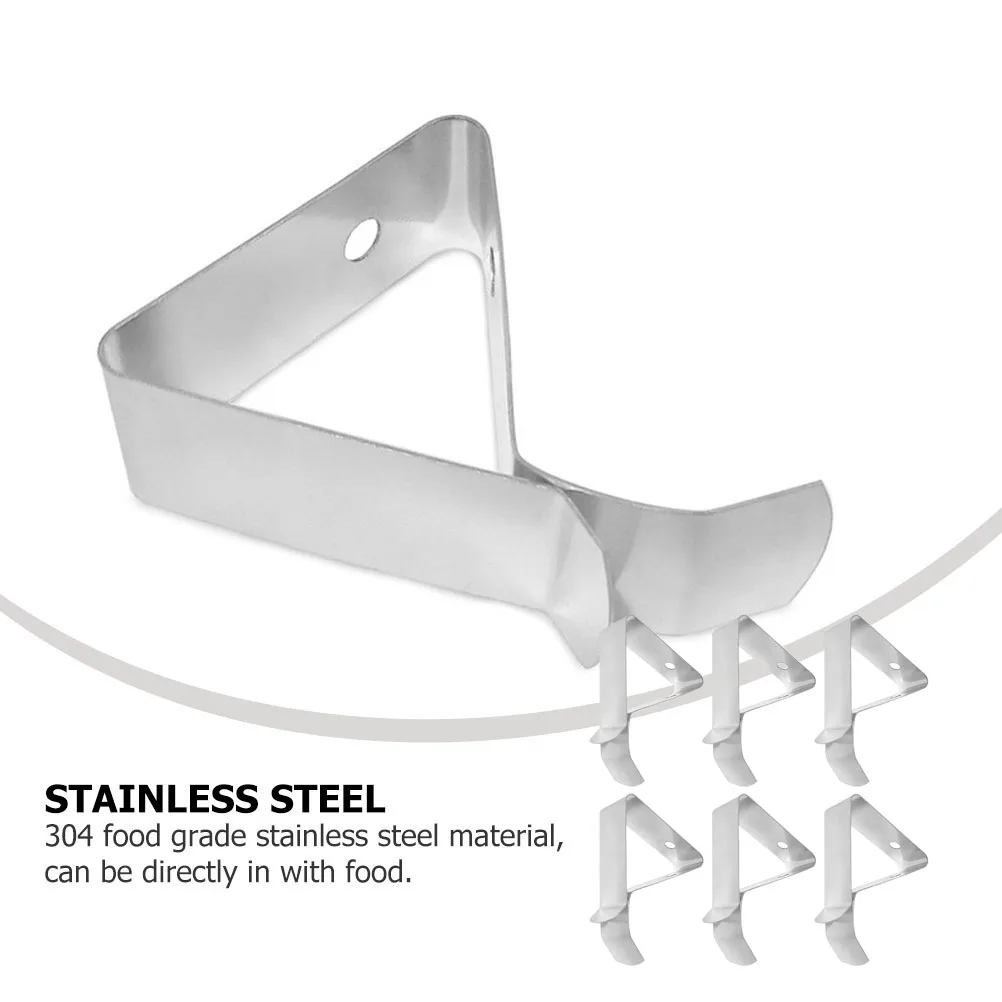 

6Pcs Thermometer Clip Coffee Cup Holder 304 Stainless Steel Probe Clip for Measuring Coffee Temperature Easily Installable