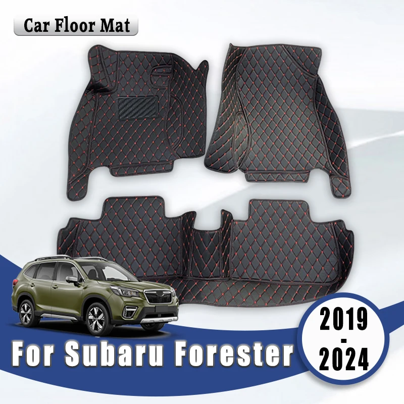 

Автомобильные коврики для Subaru Forester 2024 2023 2022 2021 2020 2019, автомобильные аксессуары для интерьера, водонепроницаемые коврики для ног, продукты, чехлы