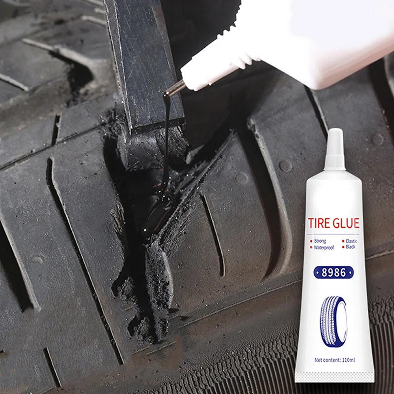 New Tire Repair Glue Liquid 60ML Strong Rubber Glues Black Wear-resistant Non-corrosive Adhesive Car Leather Repair Tools