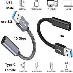 USB C Female to USB Male Adapter Type C to USB A Charger Cable Connector USB-C to USB 3.2 Data Converter for Samsung Google Itel