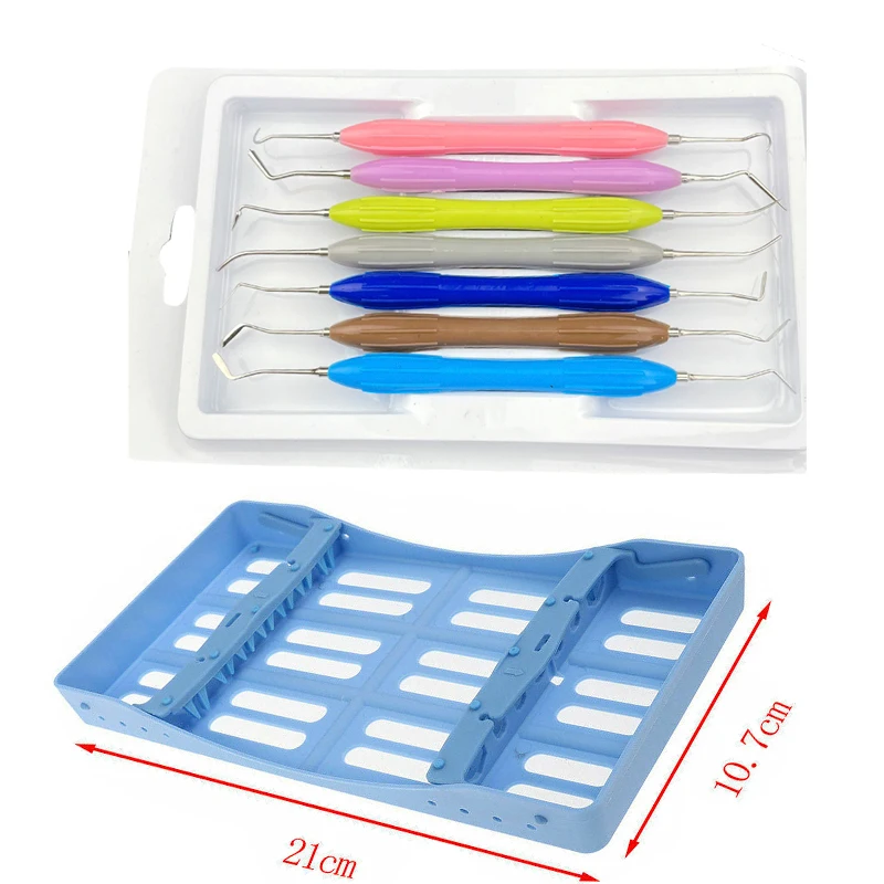 

Dentistry Composite Resin Filling Spatula Aesthetic Restoration Set Filler Spatula Dentist with Instrument Rack Holder Tools