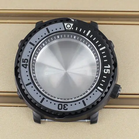 NH35 43mm dykarmekanisk klockboetter i 316L stål, safirglas för Mod Tuna Seiko NH35 NH36 NH34 NH38 urverk 10 best sales Seiko Tuna klockboett - №3