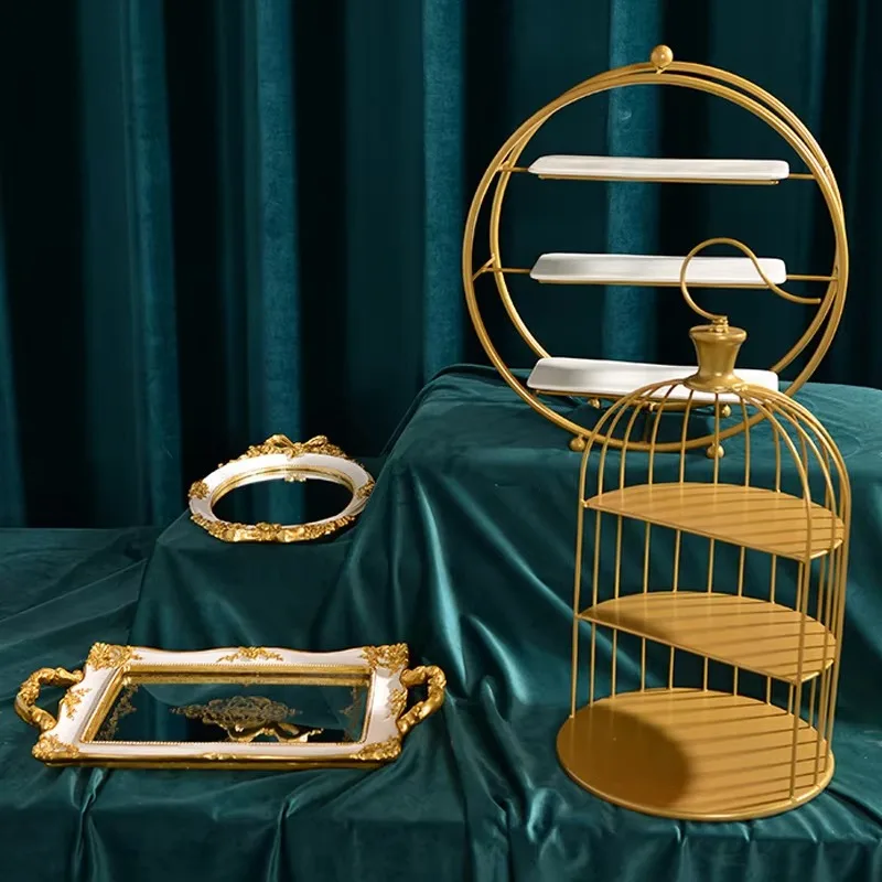 

Exquisite Cake Dessert Cake Rack Fruit Snack Tray Afternoon Tea Wedding Birthday Party Cake Display Rack