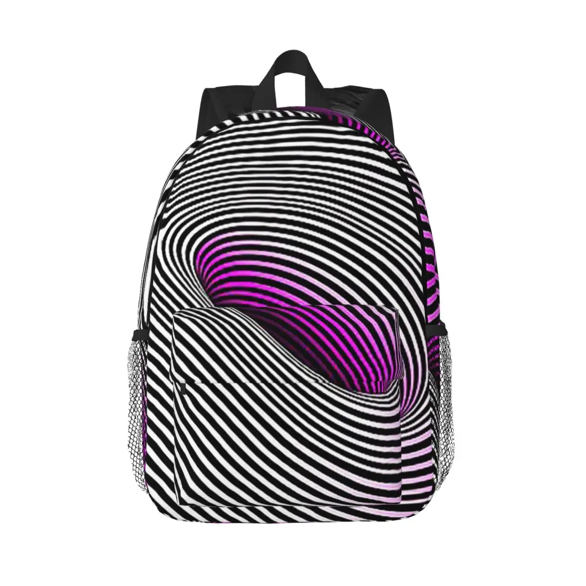 

Grid Wormhole Geometric 3D Vortex Illusion Backpack Hot Sale Daypack Large Capacity Boys Girls BookBag Shoulder Bags
