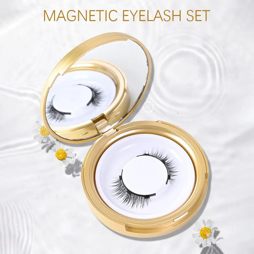 LANBENA Magnetic False Eyelashes Reusable Nature Comic Demon Elf No Glue Needed Waterproof Magnetism Fashion Handmade