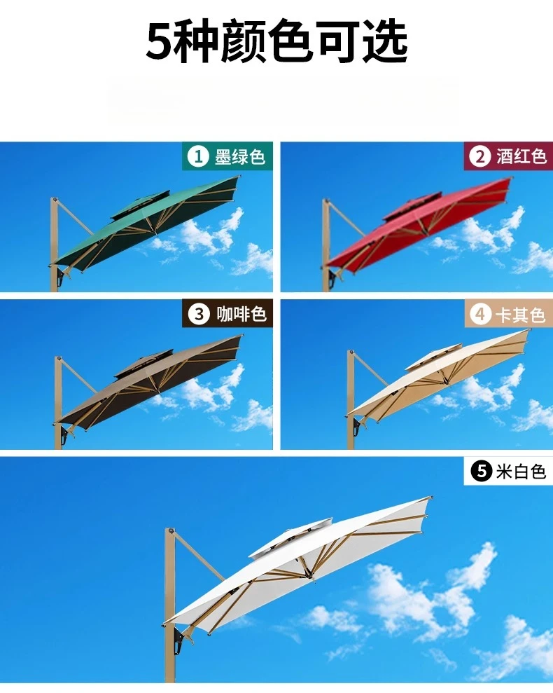 Outdoor, ombrellone, cortile, con luce, all'aria aperta