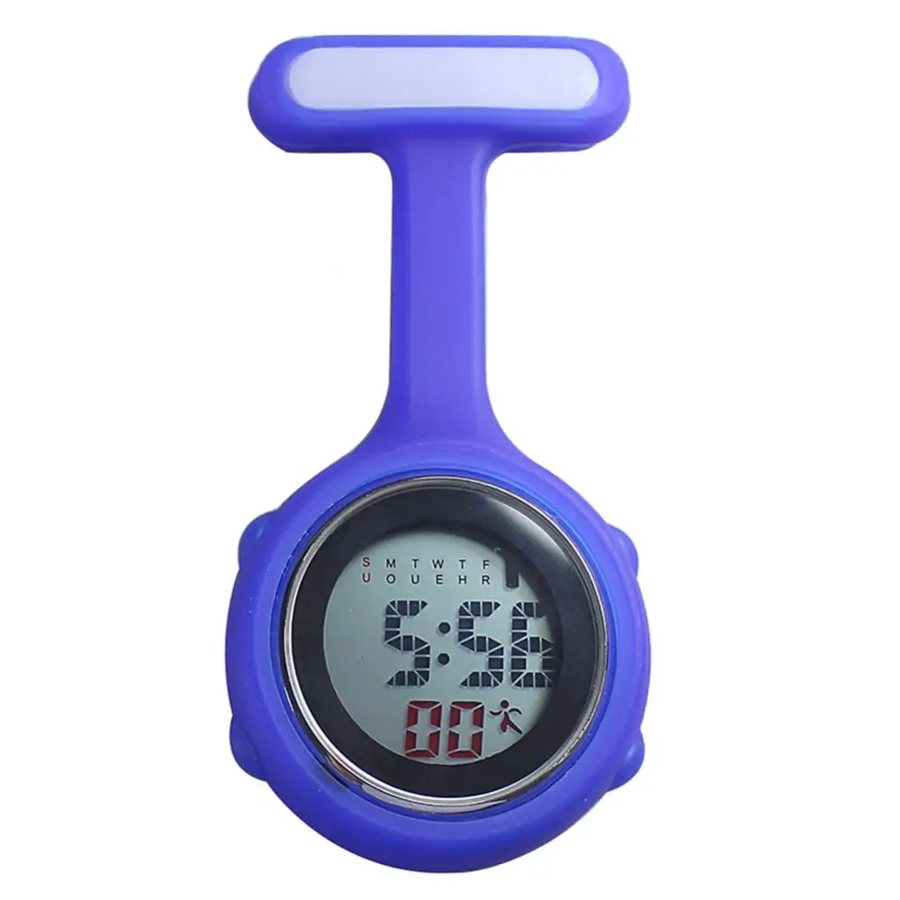 Reloj eléctrico de bolsillo para mujer, cronógrafo Digital con Clip Fob, broche para enfermera, para colgar, para Hospital, médico