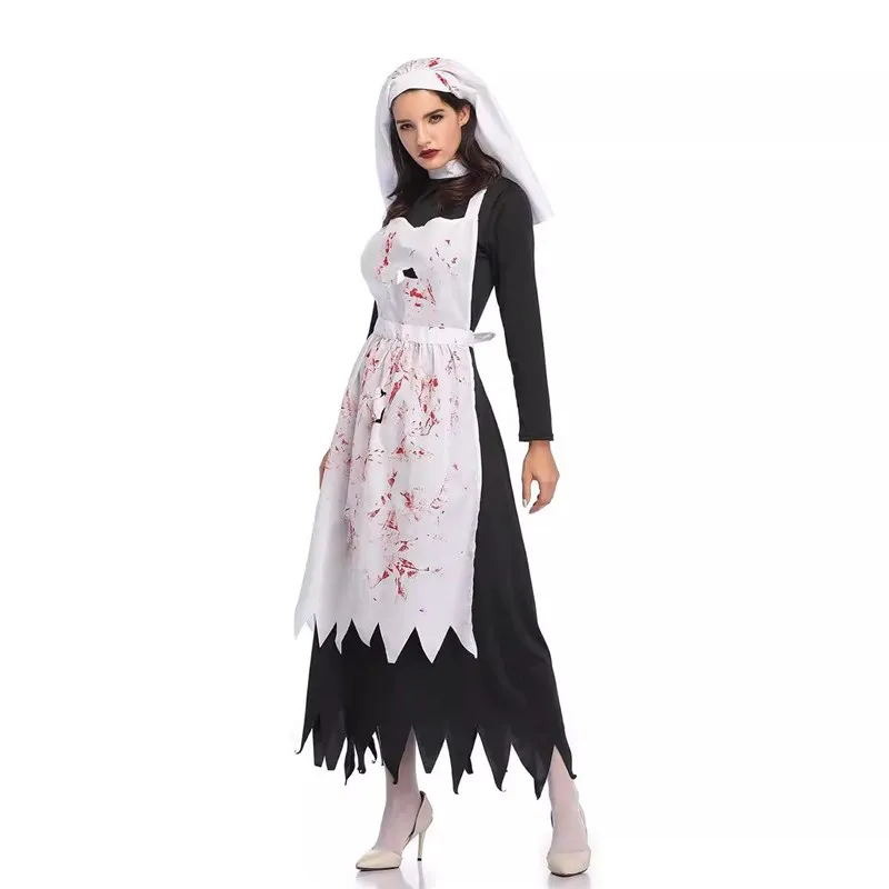 

loween Zombie Costume Irregular Dr Women's Ethnic Stage Wear Spring 2025 No Brand Traditional Chinese Clothing