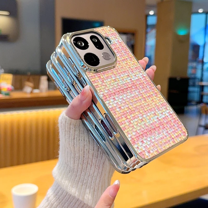 ل ممن لهم البحث X9 برو حافظة فاخرة بو المنسوجة نمط واقية الغطاء الخلفي للقضية ممن لهم البحث X9 X8 برو X8S + X8 الترا الهاتف قذيفة #3