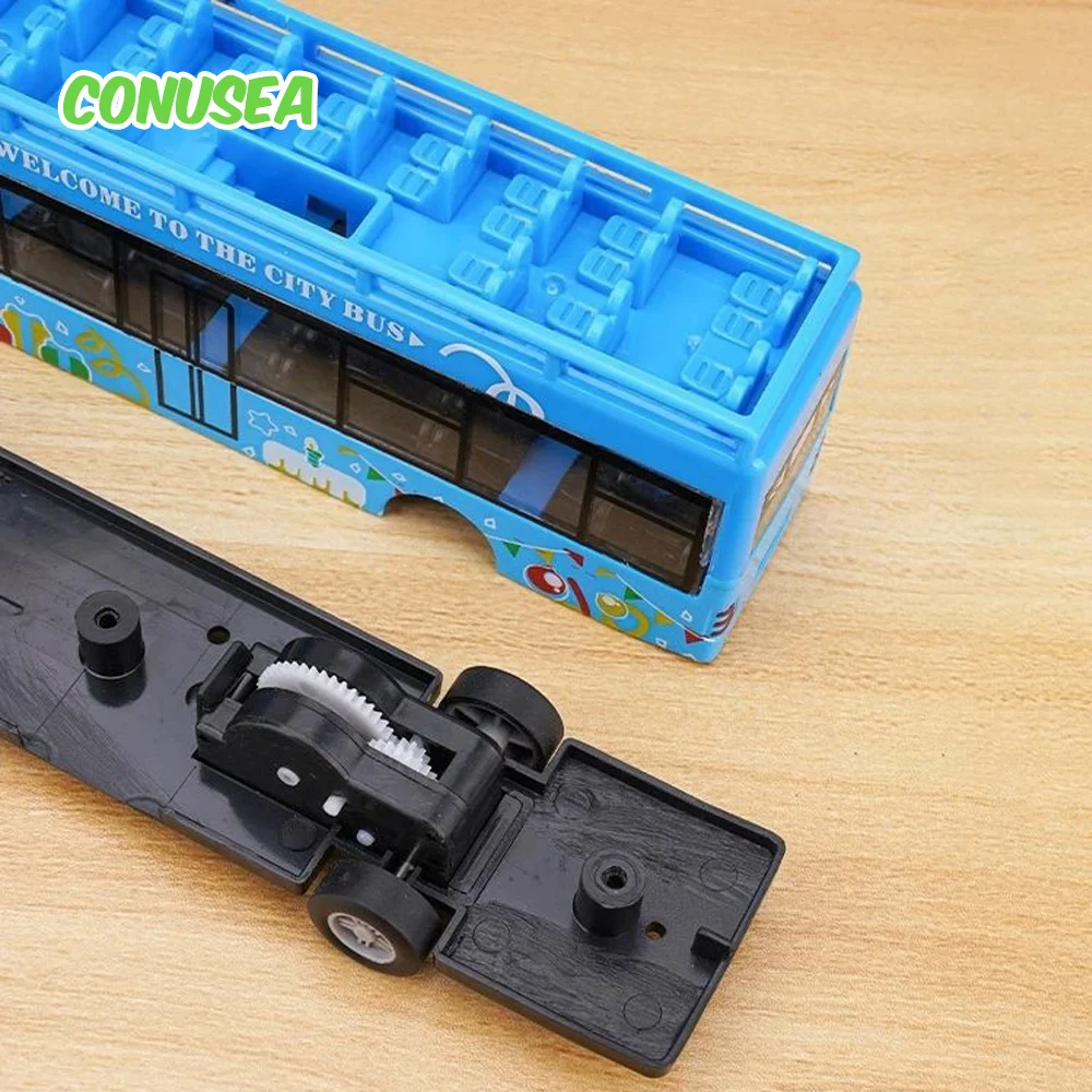 Alloy Car 15Cm Bus Model Diecast Double-Decker Pull Back Vehicle Children\'s Toy Car Bus Toy Car for Boys Girls Birthday Gifts