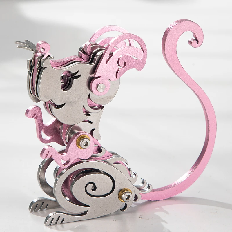 

MOKR Mouse 3D Metal Jigsaw Puzzle Children's Toys Christmas and birthday gifts educational training DIY handcrafted assembly Mo