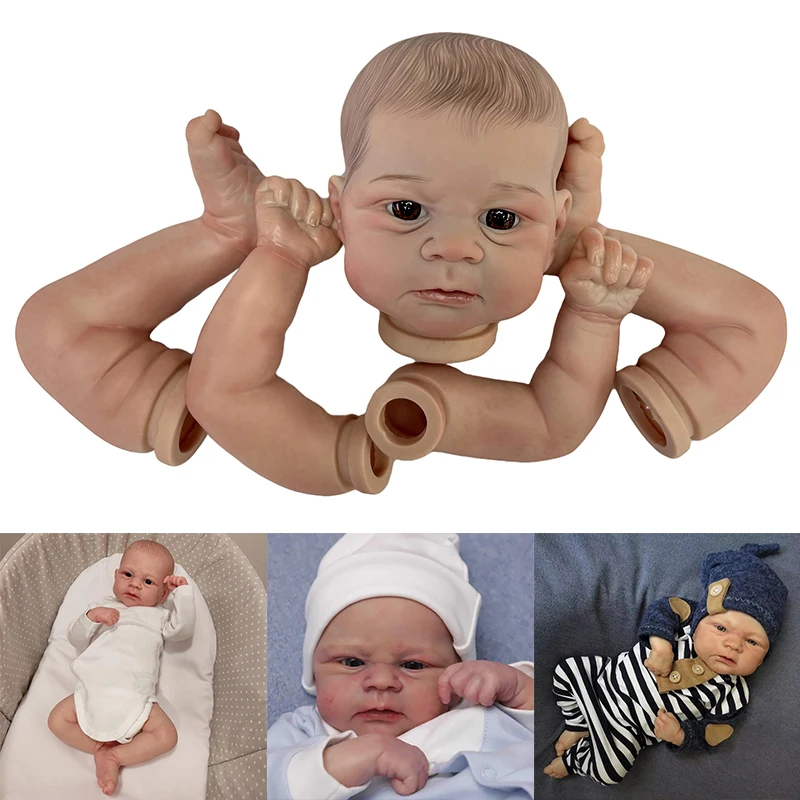 

18inch Kit Reborn Sin Pintar Handmade Vinyl Bebe Reborn Doll Kits Lifelike Painted Kits DIY Reborn Accessories реборн готовый