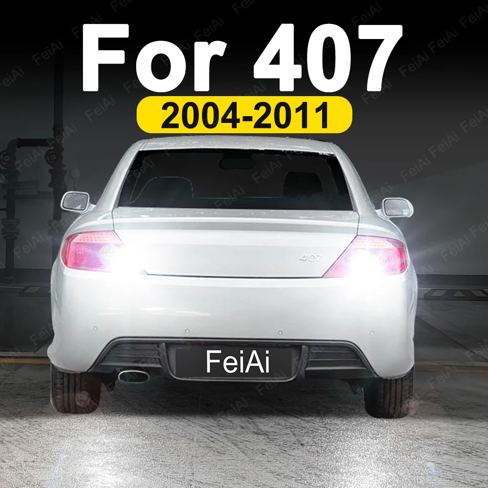 LED Reverse Light For Peugeot 407 SW 2004 2005 2006 2007 2008 2009 2010 2011 Tuning Accessories LED Reversing Light Back Up Bulb