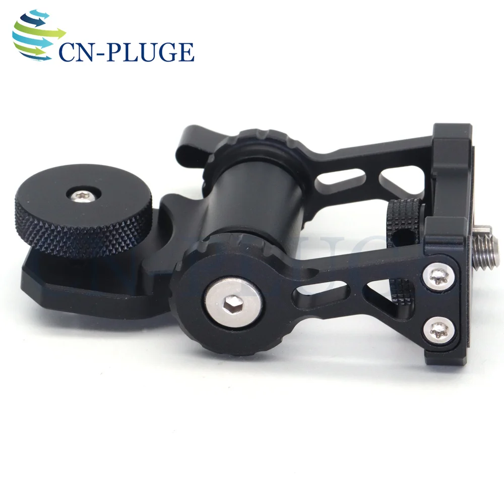 Monitor Cold Shoe Holder, Camera Monitor Gimbal Holder, 360 ° Tilt Adjustment, Compatible With Camera Field Monitors