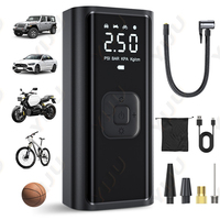 YIJU Portable Tire Inflator Rechargeable Electric Inflator For Car Bicycle Digital Air Compressor Football Ball Inflator Pump
