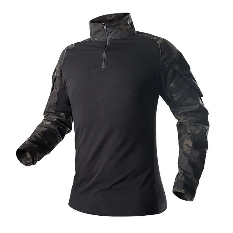 Men Outdoor Sport Training Hiking Climbing Fishing Short Sleeve Camouflage T-Shirts Military Tactical Quick Dry Breathable Tops