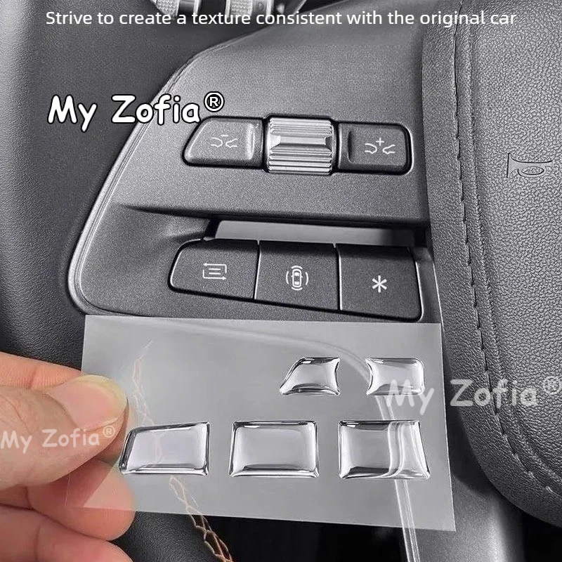 Für BYD Atto 3 2026 Auto-Lenkrad Klebstoff-Tastenaufkleber Autoabdeckung Schutzaufkleber Innenausstattung Schutzzubehör – Detail 2
