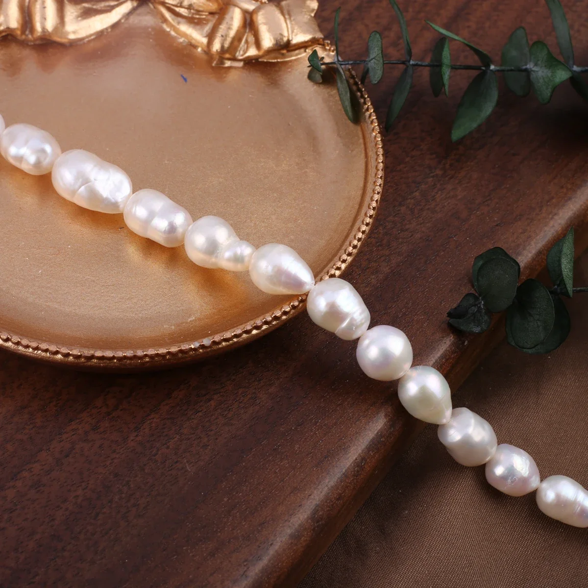 Natural Freshwater Pearl Baroque Beaded Irregular Fat Droplets Loose Bead for Jewelry Making DIY Necklace Bracelet Accessories