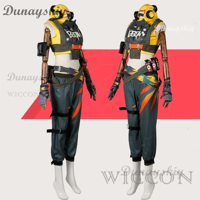 Game VALORANT Raze Cosplay Costume Tayane Alves Outfit Raze Cosplay Adult Women Men Costume For Hallowmas Carnival Party