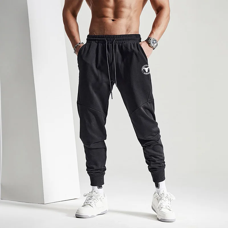 Men Stretch Sweatpants Summer Casual Elastic Waist Fitness Training Slim Men Pants Outdoor Jogging Sportswear Bodybuilding Pants