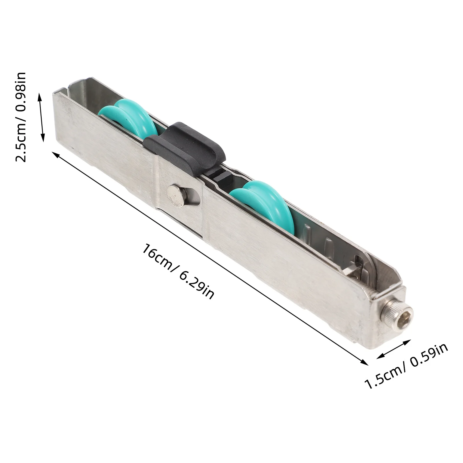 1 قطعة الفولاذ المقاوم للصدأ انزلاق الباب الأسطوانة الثقيلة لخزانة زجاجية باب الحمام استبدال أجزاء بكرة عجلة الأجهزة