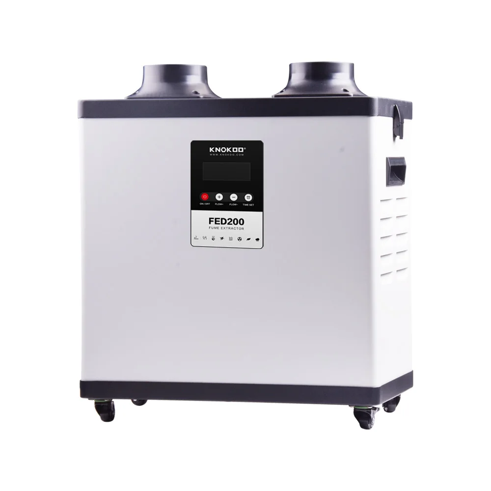 KNOKOO Extrator de fumaça de solda 210W la ser FED200 Absorvedor de fumaça de soldagem terno para beau ty salão de beleza e moxabustão