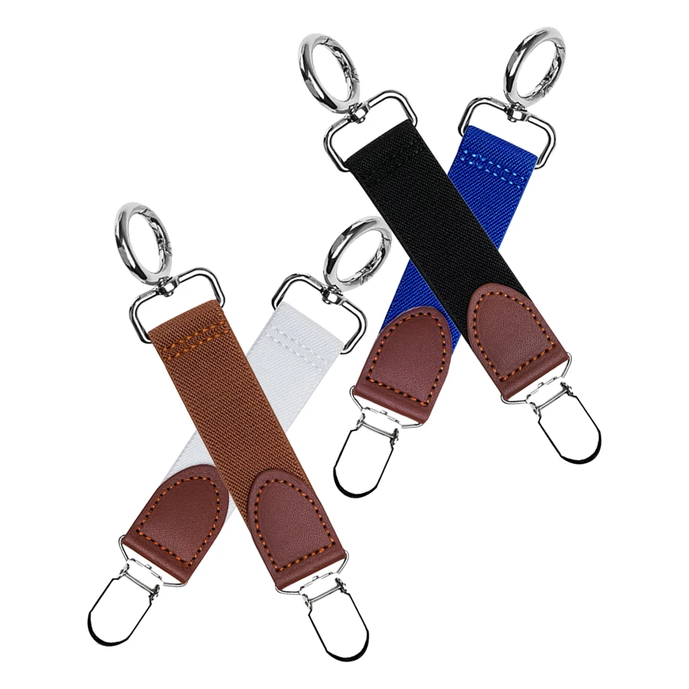 

4 Pcs Clip Lightweight Compact PU Material Women Accessories Hat Holder for Purse Handbags Gadgets Travel Hiking Camping Outdoor