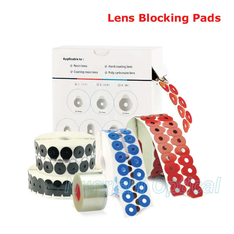 A23R 1000 stks goede kwaliteit lens plakband rand polijsten blokkeren pads 18mm, 21mm, 24mm, 17mm met vierkante
