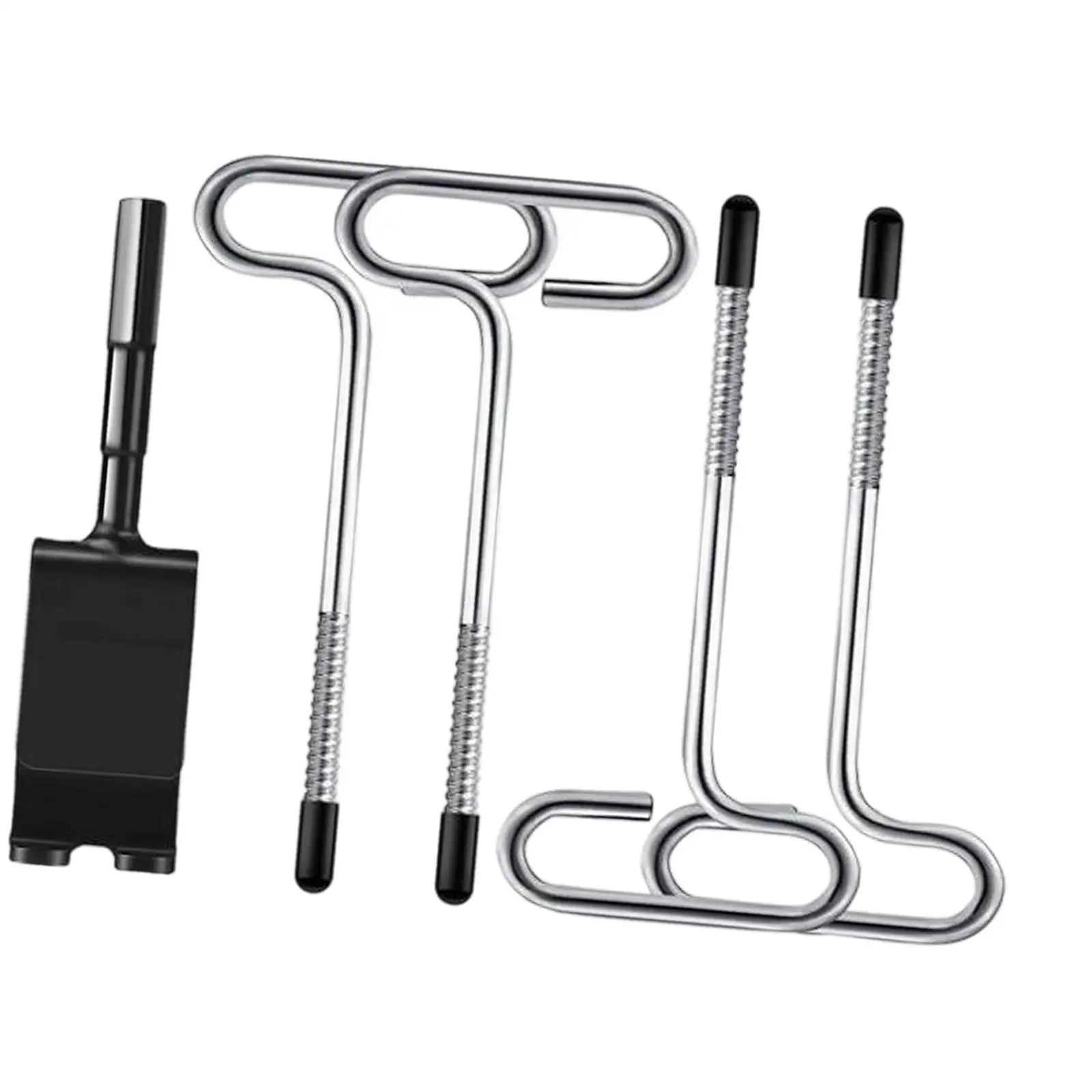 

Ice Anchor Drill Adapter Kit Sturdy with Stake Nails for Tent Peg Setting up Ice Fishing Shelter Fishing Camping Outdoor Sports