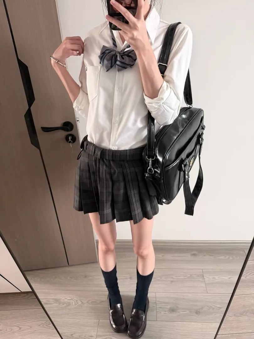 Anti-Wrinkle Long Sleeve White Shirt College Style Versatile School Uniform JK Uniform Resistant to Creasing Seven Seas Long ...