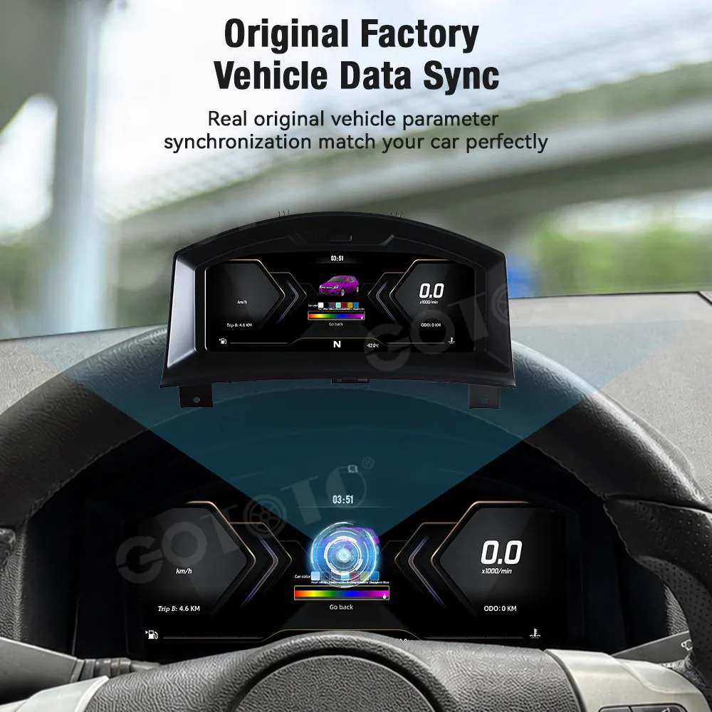 10.25 Inch LCD Speedometer Car Dashboard For Opel Astra 2004-2014 Keep Original Main BoardDigital Cluster Virtual Cockpit Panel