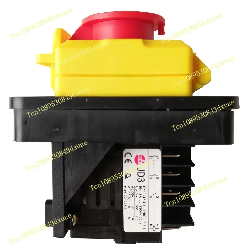 KEDU KJD11 JD3 8 Pins 16A 230V Waterproof Electromagnetic On Off Pushbutton Switches Industrial Electric Push Button Switch