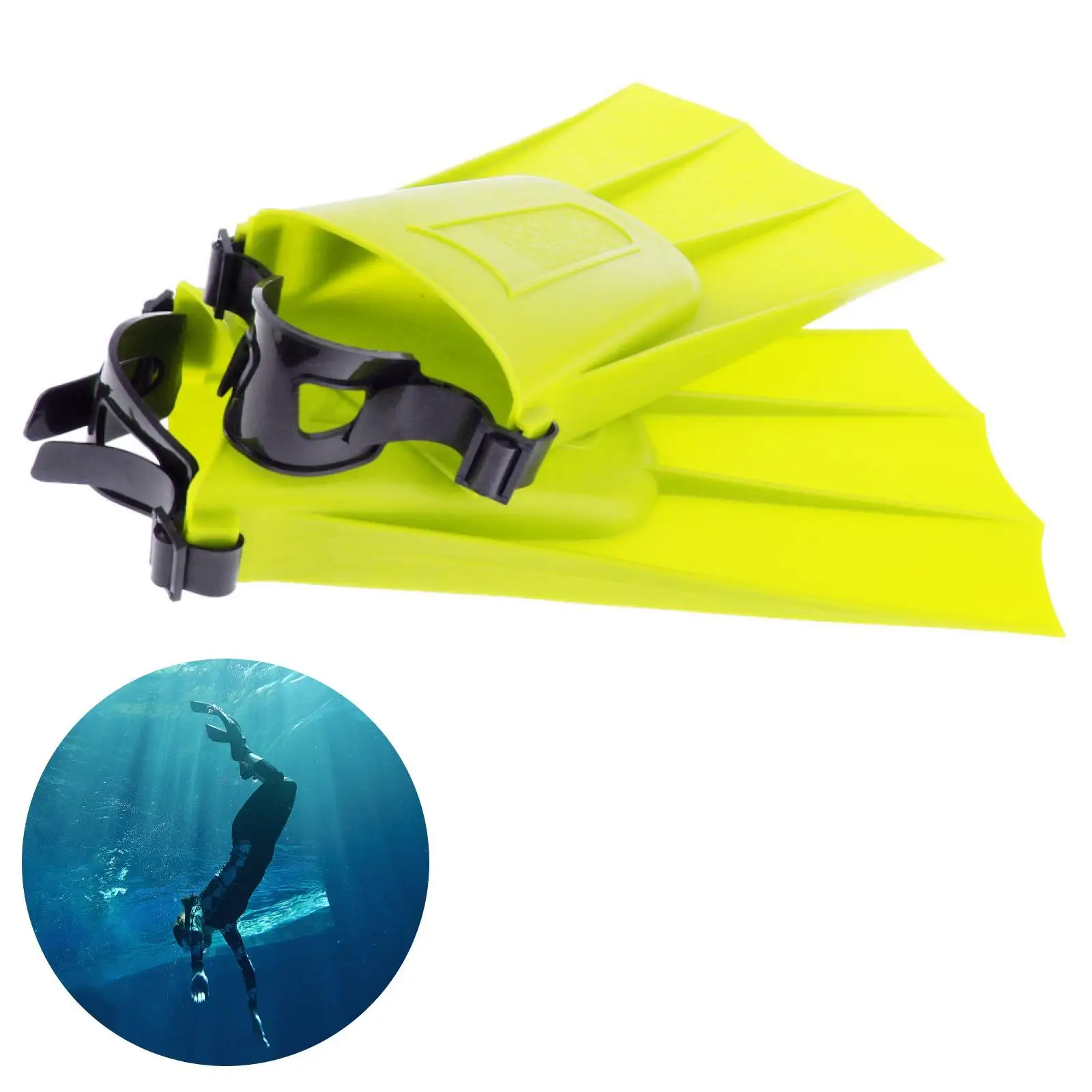 Children Water Fins Adjustable Strap Swim Equipment Polypropylene Flippers for Pool and Snorkeling