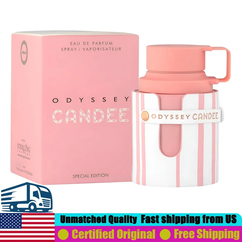 Armaf Odyssey Candee Limited Edition EDP 3.4 Oz Premium Arabian Perfumes 100ML Lasting Fruity Gourmand Cologne Perfume for Women