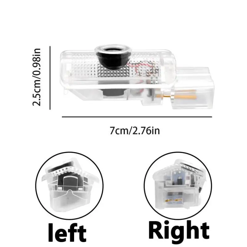 2pcs LED Door Warning Lamp Logo Projector Welcome Light For Mercedes Benz R W215 ML W164 GL X164 R300 R350 ML300 ML350 ML63