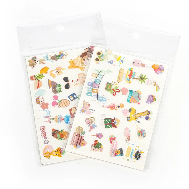 [Set of 2 Sheets] Cartoon Stickers for Instax Camera And Instax Film DIY Decoration CAC30