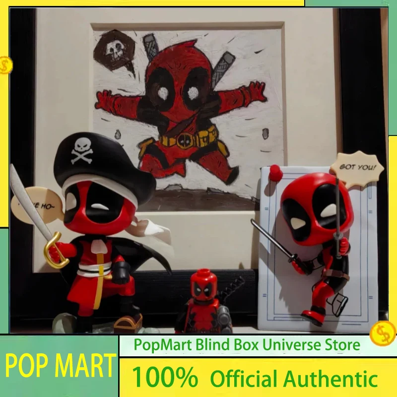 

POP MART Marvel Deadpool Series слепая коробка Guess Bag игрушки кукла милый экшн аниме фигурка Рождественский Новый год подарок модель слепая коробка