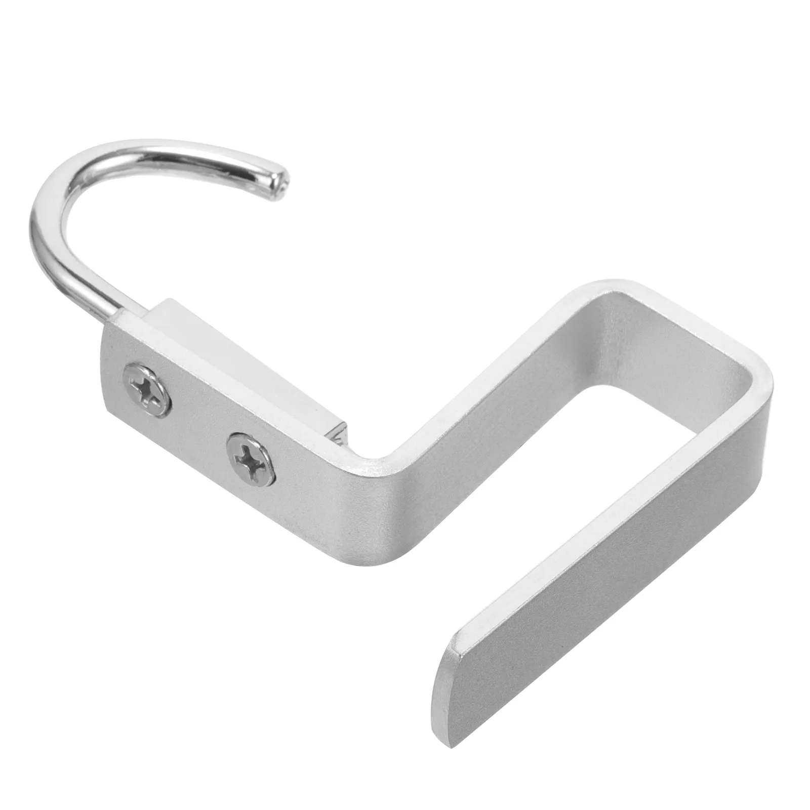Sturdy Aluminum Desk Purse Hook Table Bag Holder for Schoolbag Backpack Handbag Keys Umbrella Hanging Organizer Compact Modern
