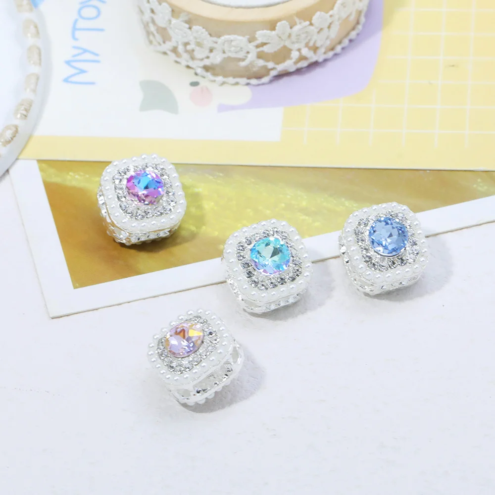 Cordial Design 30 pezzi 17*17MM perline fai da te/effetto strass/fatto a mano/forma quadrata/lega/accessori e componenti di gioielli # 18626